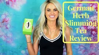 German Herb Slimming Tea Review [upl. by Ydassac]