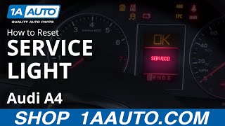 How to Reset Service Light 0409 Audi A4 [upl. by Nosirb]