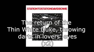 Station to Station  David Bowie  Lyrics [upl. by Caplan]