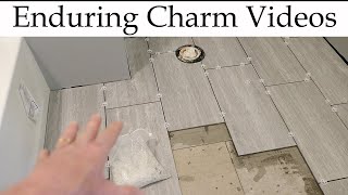 Learn How To Layout Bathroom Floor Tile [upl. by Brookner]