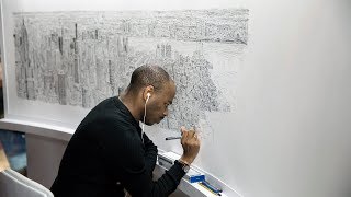 He Draws New York’s Skyline From Memory  The Daily 360 [upl. by Eisiam]