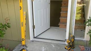 Jeld Wen Front Door Installation  Really crappy products and craftsmanship PART 1 [upl. by Muna]