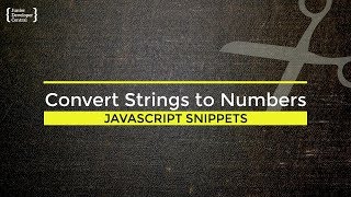 Javascript How To Convert String To Number Tutorial [upl. by Ateiram]