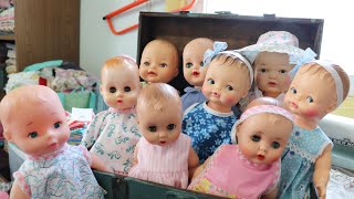 Vintage dolls restored  START to FINISH  Fixing cloudy eyes on vintage dolls cleaning tips etc [upl. by Nodanrb]