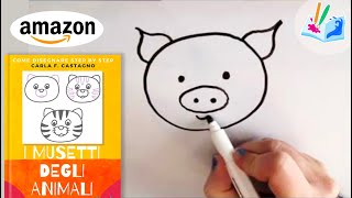 Tutorial per bimbi faccine animali step by step [upl. by Ashjian450]