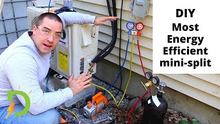 DIY MiniSplit Heat Pump Full Installation 2021 [upl. by Frank312]