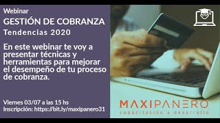 Webinar 10 Gestión de Cobranza [upl. by Anaet]