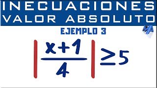 Inecuaciones con valor absoluto  Ejemplo 3 [upl. by Shedd947]