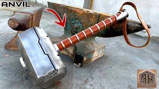 Turning an Old ANVIL into a Heavy THORS HAMMER [upl. by Earaj]