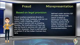 What is Difference Between Fraud amp Misrepresentation [upl. by Nosirrah]