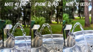 iPhone 12 Pro vs Huawei Mate 40 Pro vs Galaxy Note 20 Ultra Camera Test [upl. by Atarman]