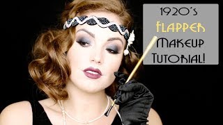 1920s FLAPPER MAKEUP  Makeup Through the Decades [upl. by Caras]