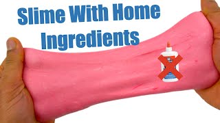 How To Make Slime With Home Ingredients✨ Easy DIY No Glue No Borax Slimes [upl. by Rehtaef82]