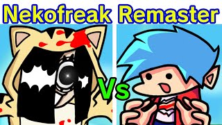 Friday Night Funkin  VS NekoFreak Remastered FULL WEEK  Cutscenes amp All Endings FNF ModHard [upl. by Dine]