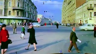 1965 Moscow in 60FPS  Soviet Russia in the 1960s  British Pathé [upl. by Neemsay]