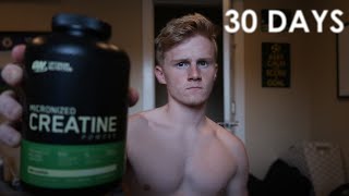 I took CREATINE for 30 days [upl. by Ejroj]