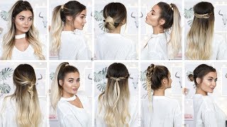 10 EASY HEATLESS BACK TO SCHOOL HAIRSTYLES [upl. by Kampmann]