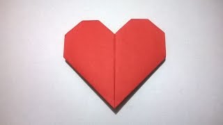 COMO HACER UN CORAZON DE PAPEL  How to make a paper heart [upl. by Leff]