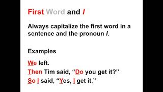 Capitalization Lesson  When to Capitalize in the English Language [upl. by Tasia]