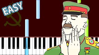 Soviet Anthem  Easy Piano Tutorial In SOVIET RUSSIA [upl. by Inihor]