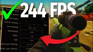 BEST TARKOV SETTINGS  HIGHEST PERFORMANCE 244 FPS [upl. by Nalyorf]