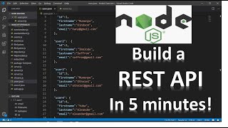 How to Build a REST API in Nodejs and Expressjs and File JSON Database [upl. by Auqinu]