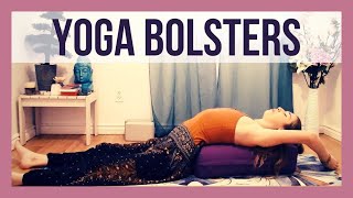 Restorative Yoga Poses With A Bolster [upl. by Amelus]