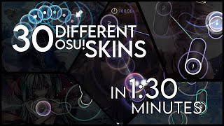 30 Different osu Skins in 130 Minutes [upl. by Aicile]