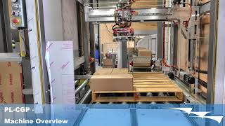 Cantilever Gantry Robot Palletizer  PLCGP  AFA Systems [upl. by Alyac]