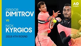 Grigor Dimitrov v Nick Kyrgios  Australian Open 2018 4R  AO Classics [upl. by Letnuahc]