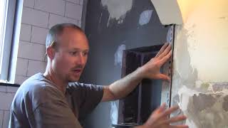 How to Tile a Bathroom 35 Installing Edging [upl. by Reeve322]