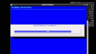 Archbang Linux Installation [upl. by Esenej]