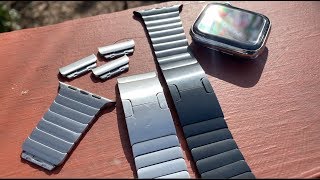 Apple Watch Stainless Steel Link Bracelet  Band Review [upl. by Zzahc]