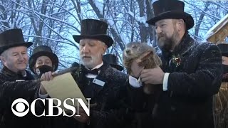 Groundhog Day 2021 Punxsutawney Phil makes his prediction [upl. by Leonardi]