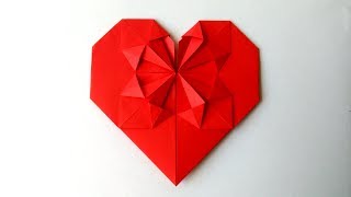 Corazón de Papel Origami  Origami Heart [upl. by Oirevlis]