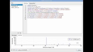 Profex XRD Importing Structure Files [upl. by Sair]