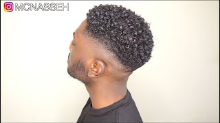 MENS NATURAL CURLY HAIR ROUTINE  KINKY TO CURLY [upl. by Alex]