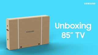 How to unbox your 2020 Samsung 82”  85” TV  Samsung US [upl. by Neelra20]