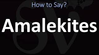 How to Pronounce Amalekites CORRECTLY [upl. by Orlov337]