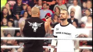 WWE CM Punk Vs The Rock  Royal Rumble  Clement Marfo [upl. by Atsev350]