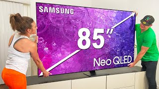 Massive 85quot Samsung QN90C QLED TV [upl. by Gradey]