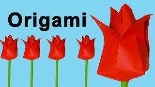 Como Hacer Flores De Papel Origami Fácil [upl. by Ytok]