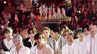 13 TWICETEEN Seventeen Mingyu amp Seungkwan reaction to Twice  Feel Special at 2019 MAMA in Japan [upl. by Macrae]