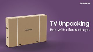 Unboxing your 85” TV  Samsung US [upl. by Des96]