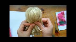 How to make easy your Dolls hair [upl. by Rowney]