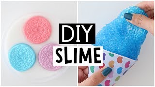 MAKING 4 AMAZING DIY SLIMES  Satisfying NO GLUE Slime Recipes [upl. by Nnayd]