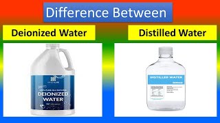 Difference between Deionized Water and Distilled Water [upl. by Sorilda]