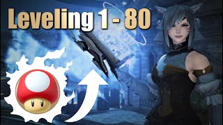 FFXIV 1  80 Leveling Guide in 5 minutes For Alts and Main JobsClasses [upl. by Svoboda]