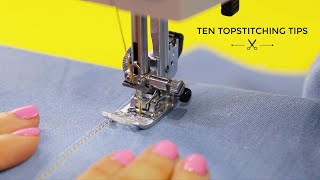 Ten Topstitching Tips [upl. by Kaczer494]