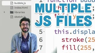 75 Multiple js Files  p5js Tutorial [upl. by Niveb]